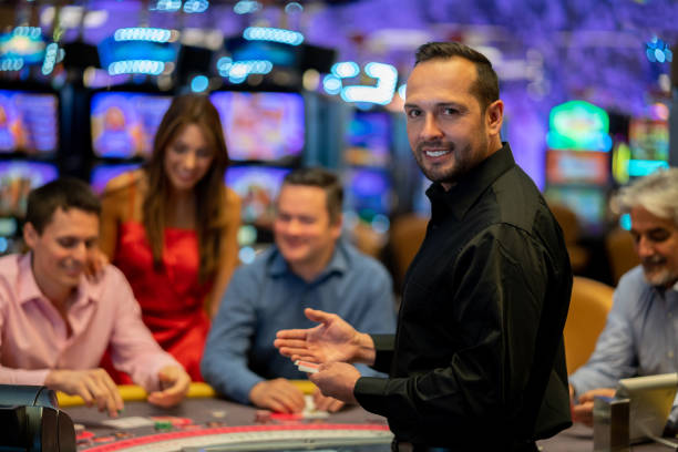 Live roulette table